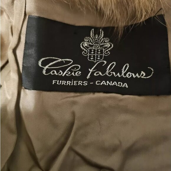 Vintage Autumn Haze Mink and Crystal Fox Coat by Caskie Furs - Picture 7 of 9